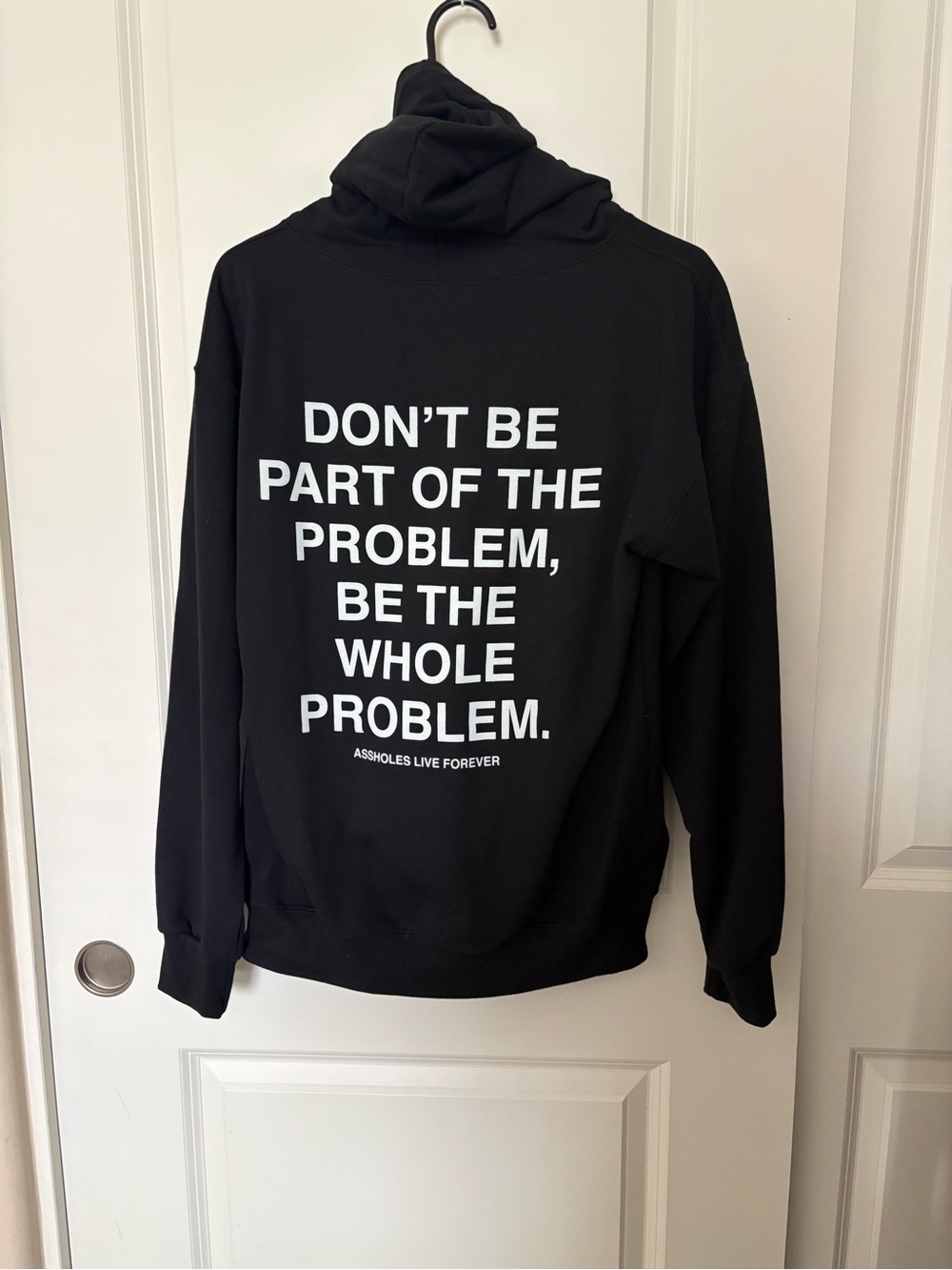 Assholes Live Forever Hoodie Sweatshirt - Don't Be Part of the Problem